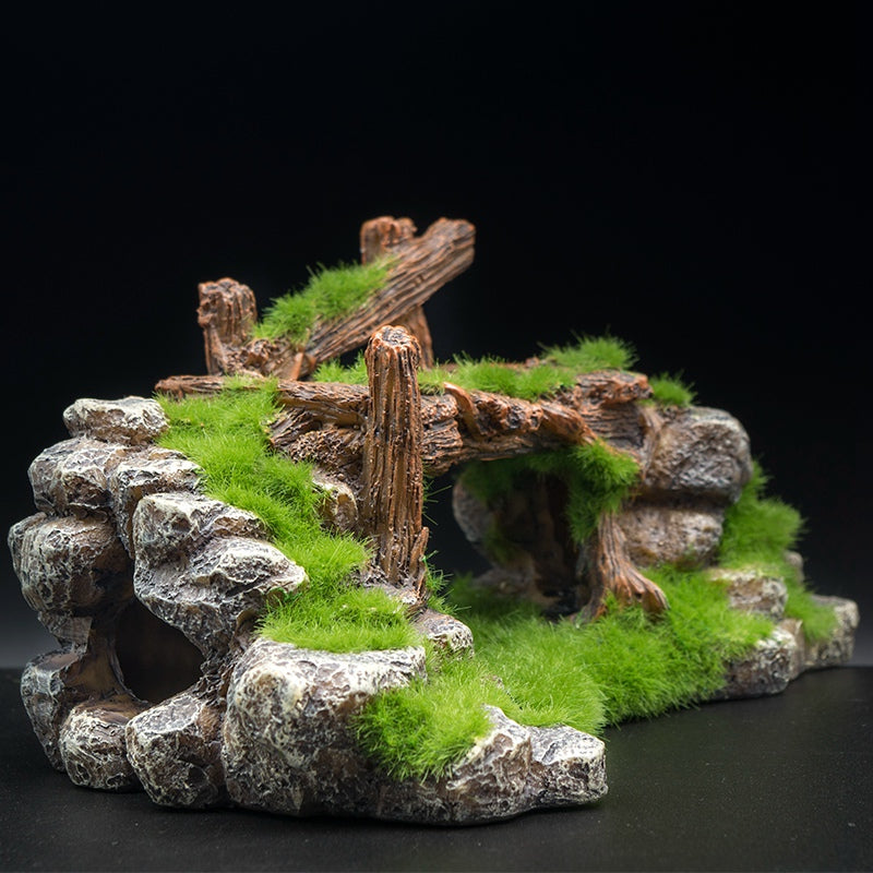 Flocking Resin Landscape Stone