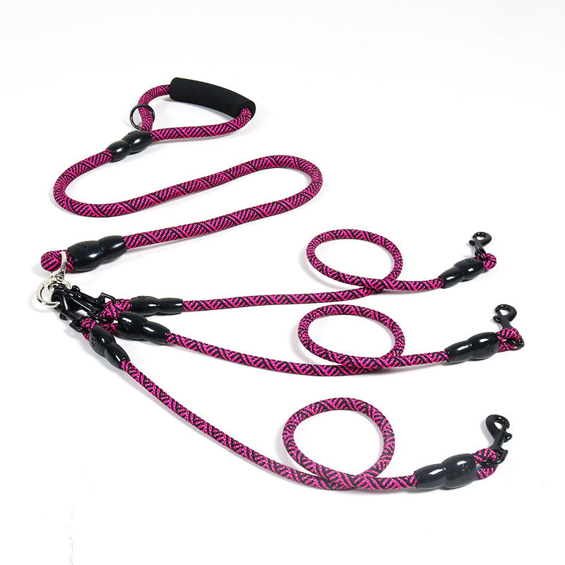 Pet Dog Leash Traction Wear-resistant Multi-head Dog Leash