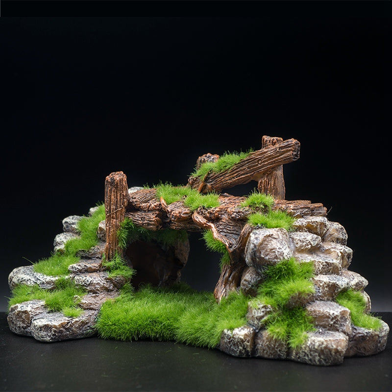 Flocking Resin Landscape Stone