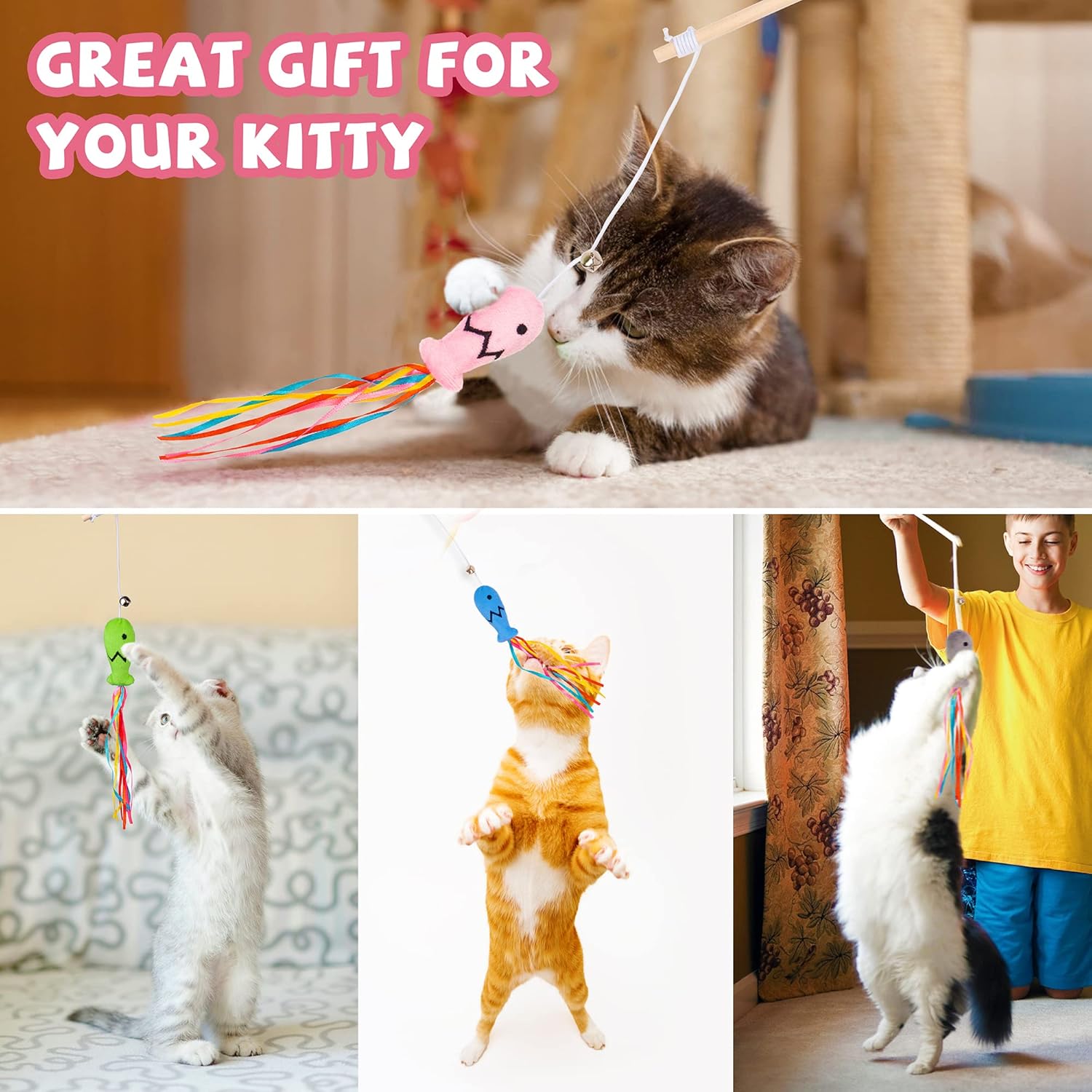 Cat Wand Toys Interactive