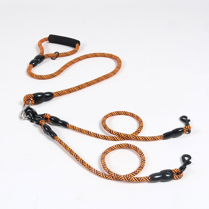 Pet Dog Leash Traction Wear-resistant Multi-head Dog Leash