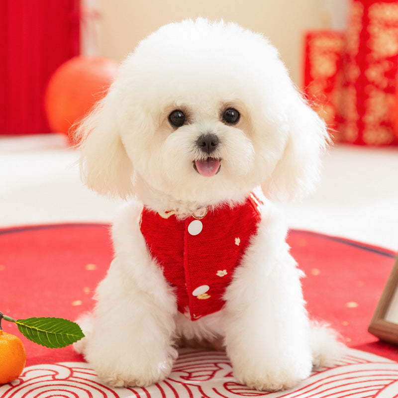 Autumn And Winter Dog New Year's Pyjama