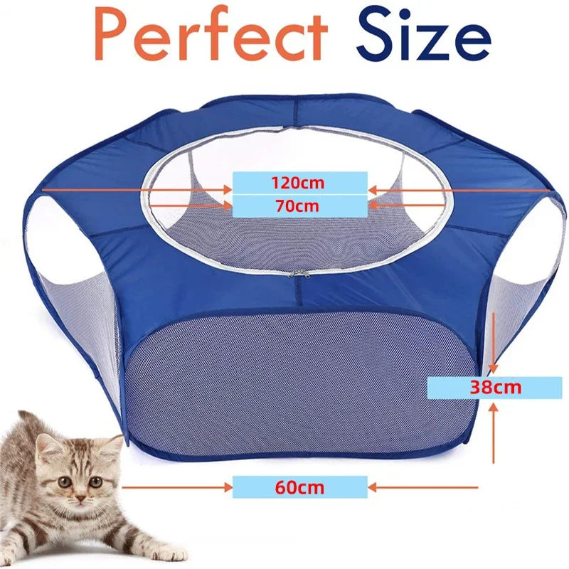 Portable Small Pet Cage Transparent
