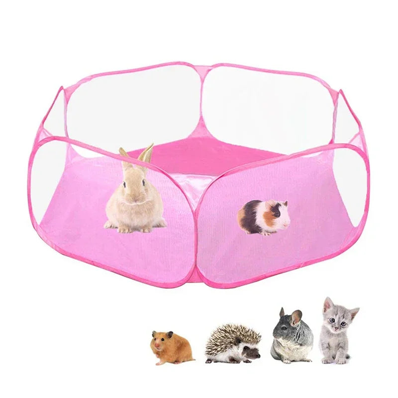 Portable Small Pet Cage Transparent