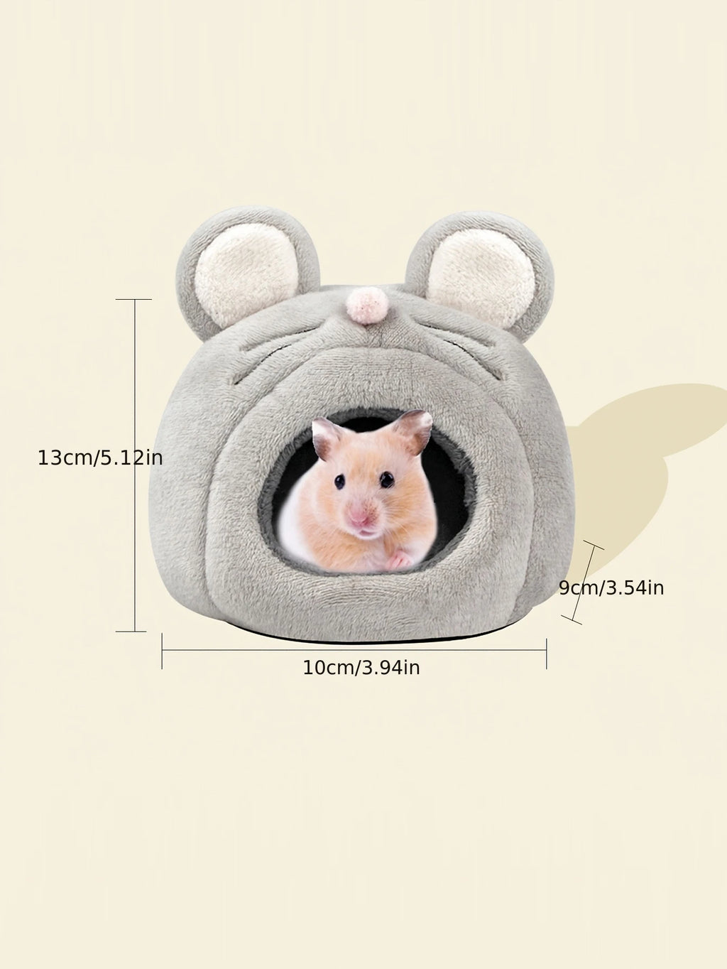 Cute Mouse Shaped Hamster Bed House