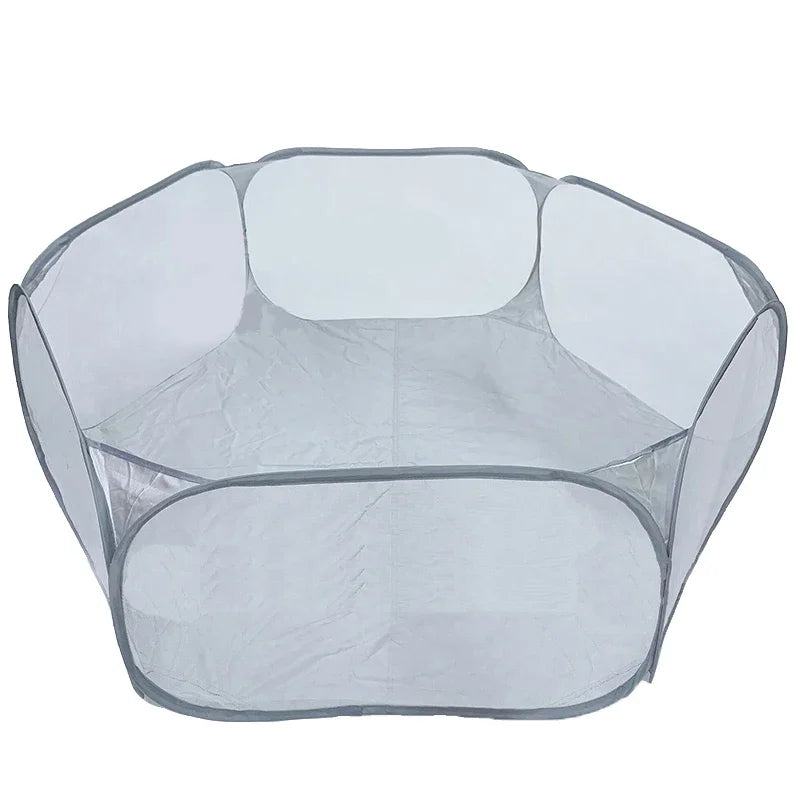 Portable Small Pet Cage Transparent