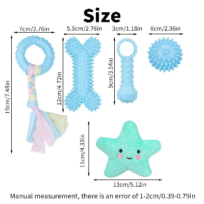 5-pack pet toys