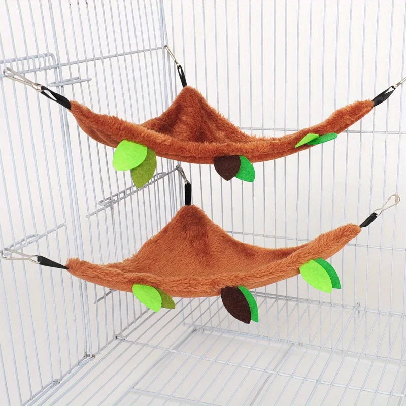 5pcs/set Plush Cotton Hamster Hammock