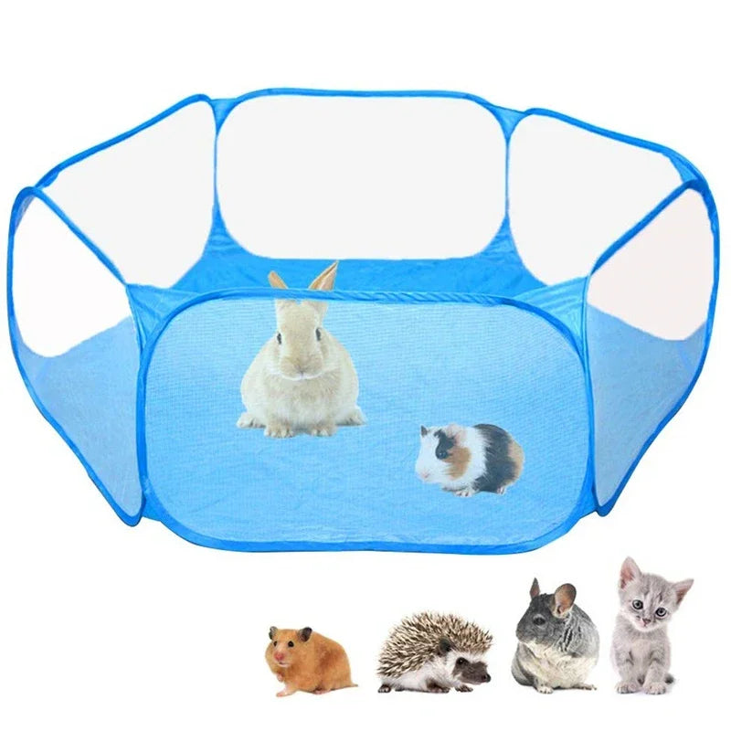 Portable Small Pet Cage Transparent