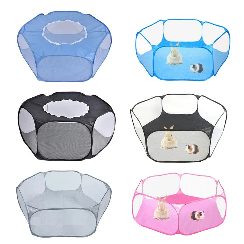 Portable Small Pet Cage Transparent