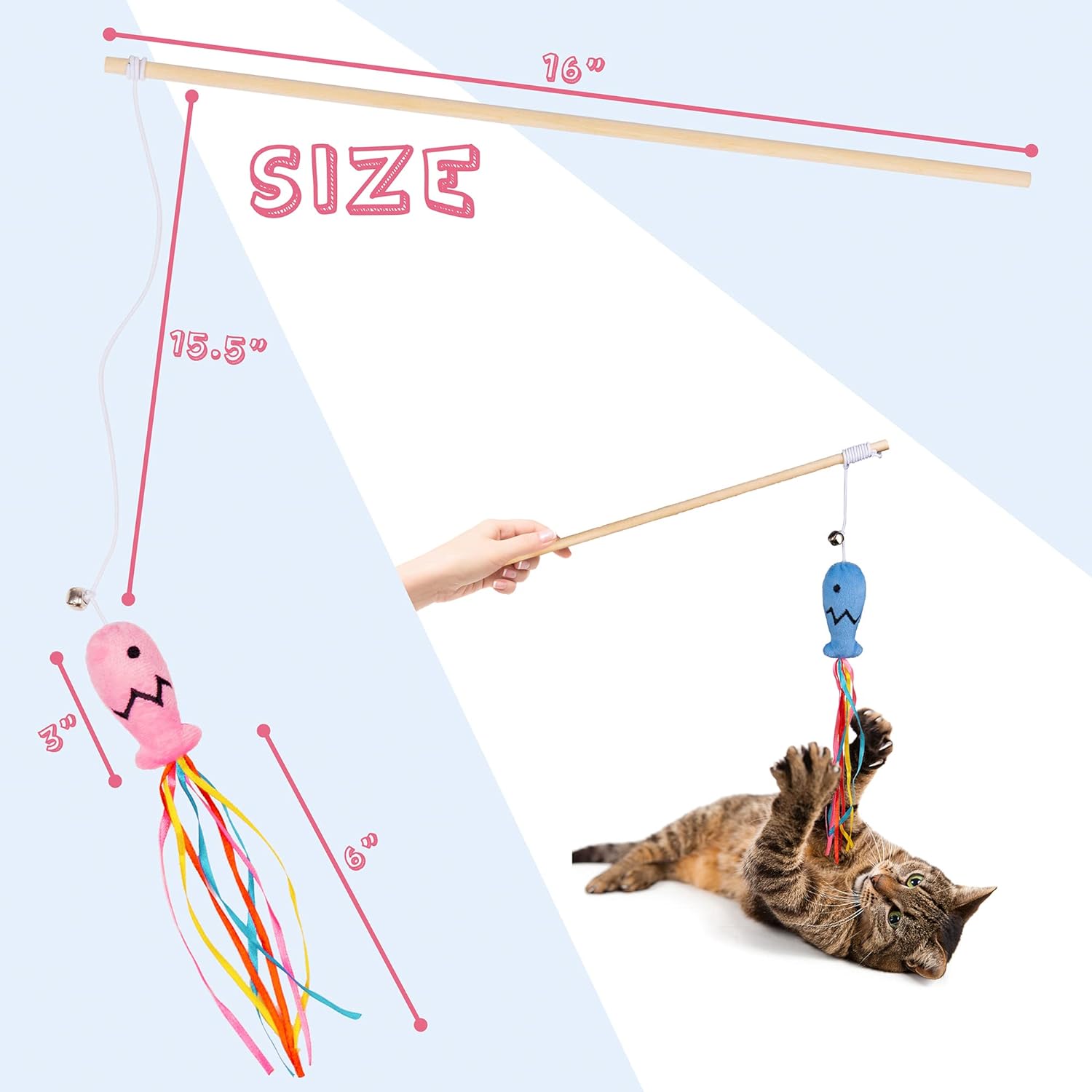 Cat Wand Toys Interactive