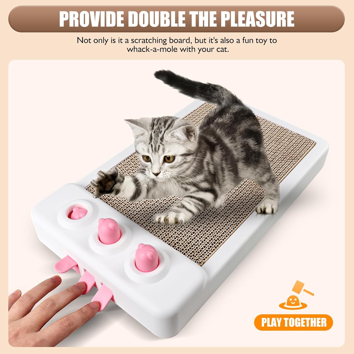 Cat Scratcher Toy Interactive